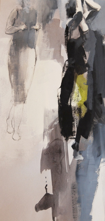 Technique mixte sur papier — Bernadette Beauwin