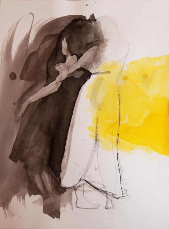 Technique mixte sur papier — Bernadette Beauwin