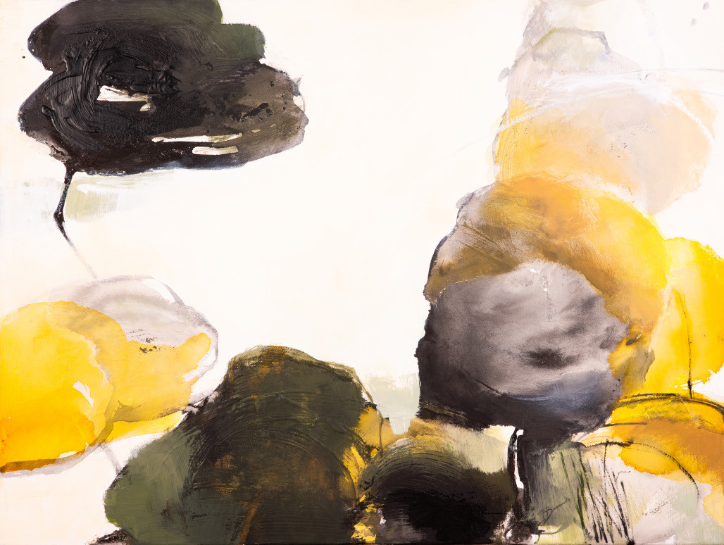 Acrylique et encre de chine sur toile — Bernadette Beauwin